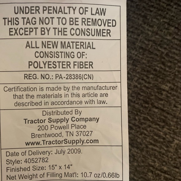 Home Sweet Home- Barn Shaped Pillow (2009) By Tractor Supply 15”x 14” *RARE* - Picture 4 of 5